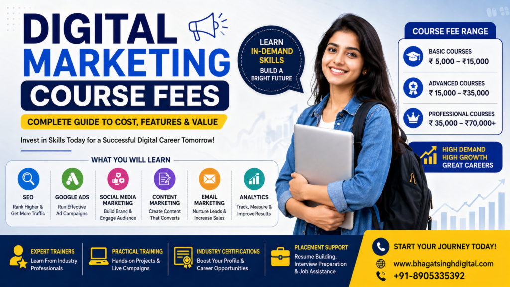 digital marketing course fees